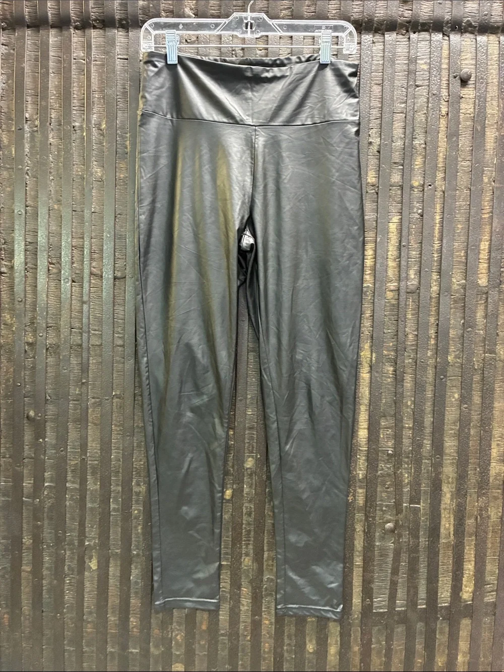 Primark Black Faux Leather Skinny Leggings - Picture 1 of 6